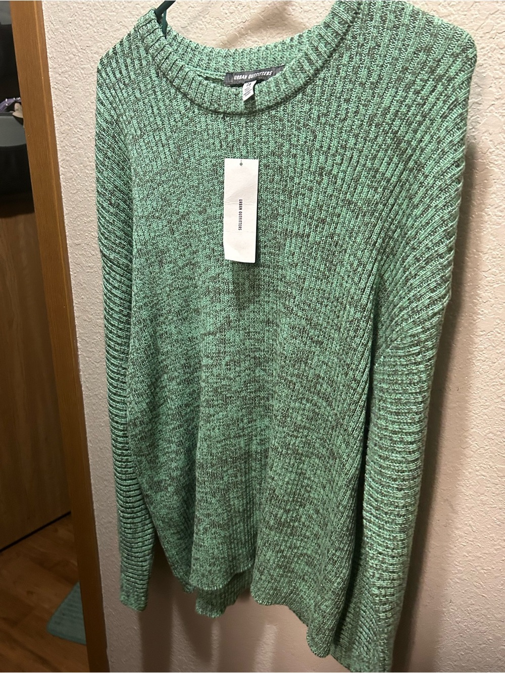 Urban Outfitters Mint Green Marled Crewneck Sweater